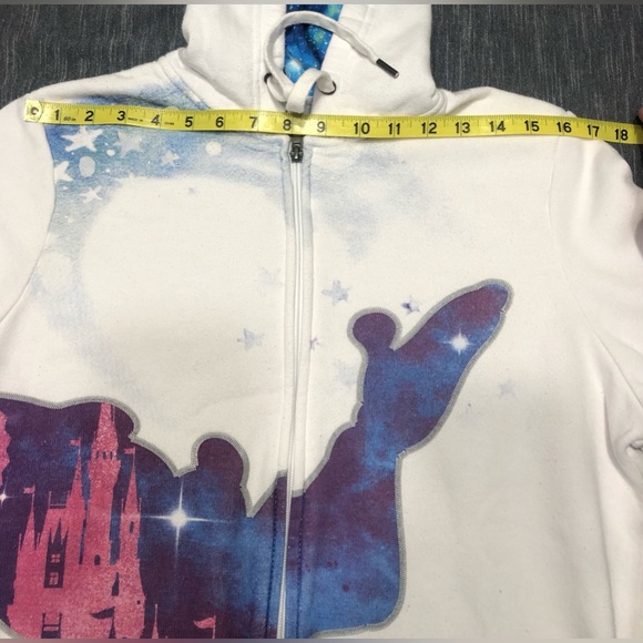 Walt Disney World Disney Parks 2017 Sorcerer Mickey Mouse Zip Up Hoodie Size L - Picture 16 of 16
